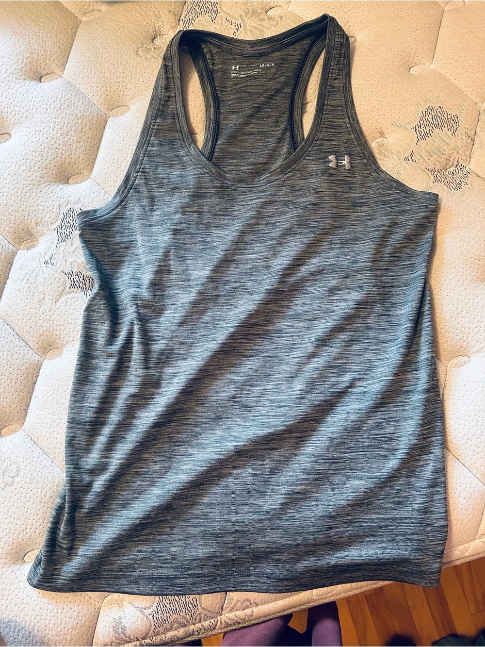 Under Armour Women's Gray Heather Racerback Tank Top